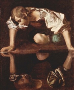 Caravaggio: Narciso, cm. 112 x 92, Galleria Nazionale, Roma.